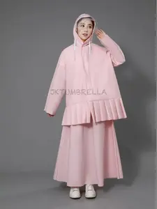 Setelan Jas Hujan Rok Wanita Gamis Muslimah – JY326