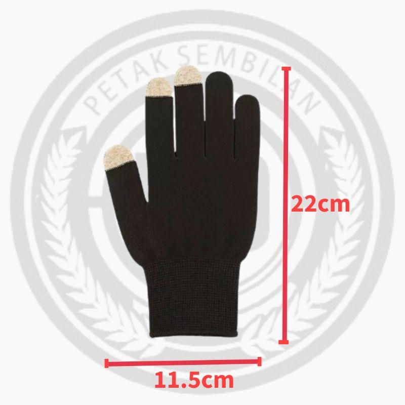 Sarung Tangan Motor Full finger Bintik Putih Non Slip Bahan Tipis Tidak Terlalu Tebal 8