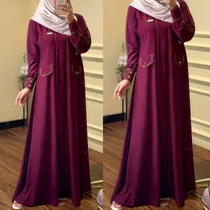 Faradina Exclusive Mahira Dress Gamis Abaya Terbaru Mewah Elegan Muslim Wanita Pesta Lebaran Kondangan Dewasa Nyaman Syari Formal Remaja