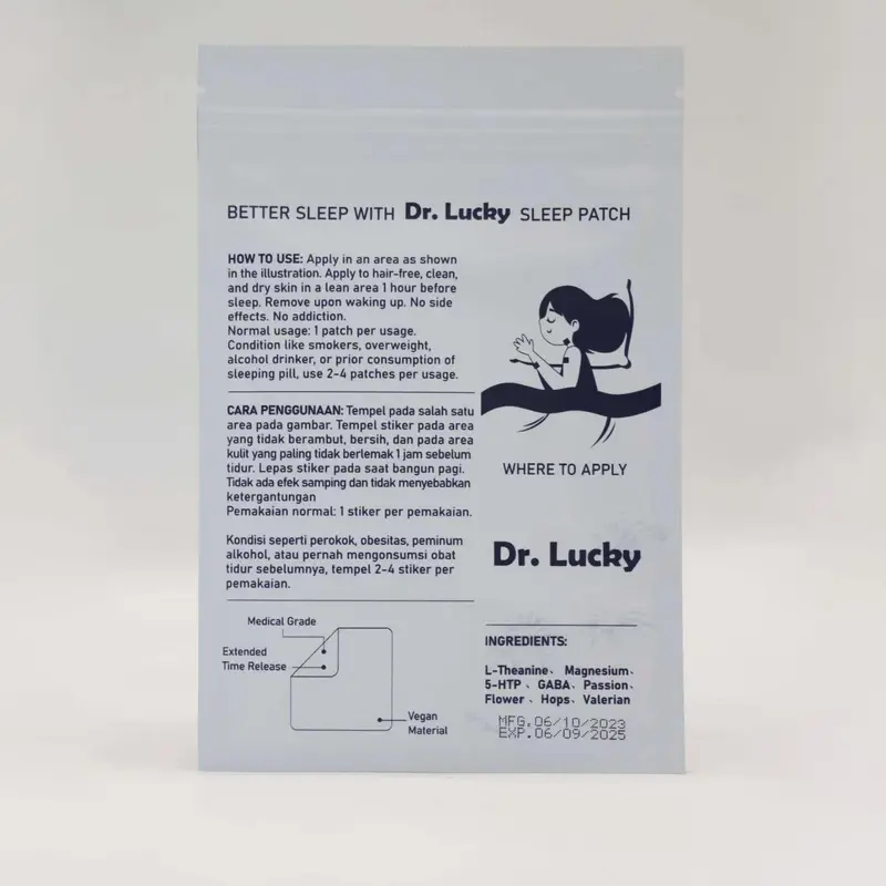 Dr Lucky Sleep Patch Bantu Tidur Melatonin Herbal Koyo Insomnia ISI 12 PCS Sulit Tidur Susah Tidur Glow KOREA SELATAN SOUTH KOREA KOREAN LUNAFORE SLEEP N GLOW DOZZEH SLEEPDAH CORRY GOODNIGHT GOOD NIGHT NERU HONS BREATH WELL SLEEPFIT SLEEPING 4