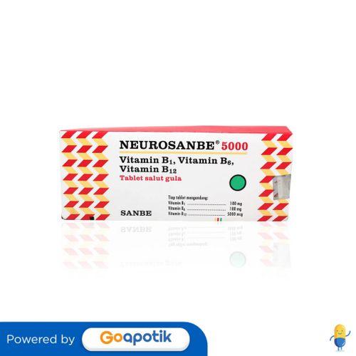 Gambar NEUROSANBE 5000 BOX 100 TABLET dari Apotek Kawi Malang by GoApotik Kota Malang Tokopedia