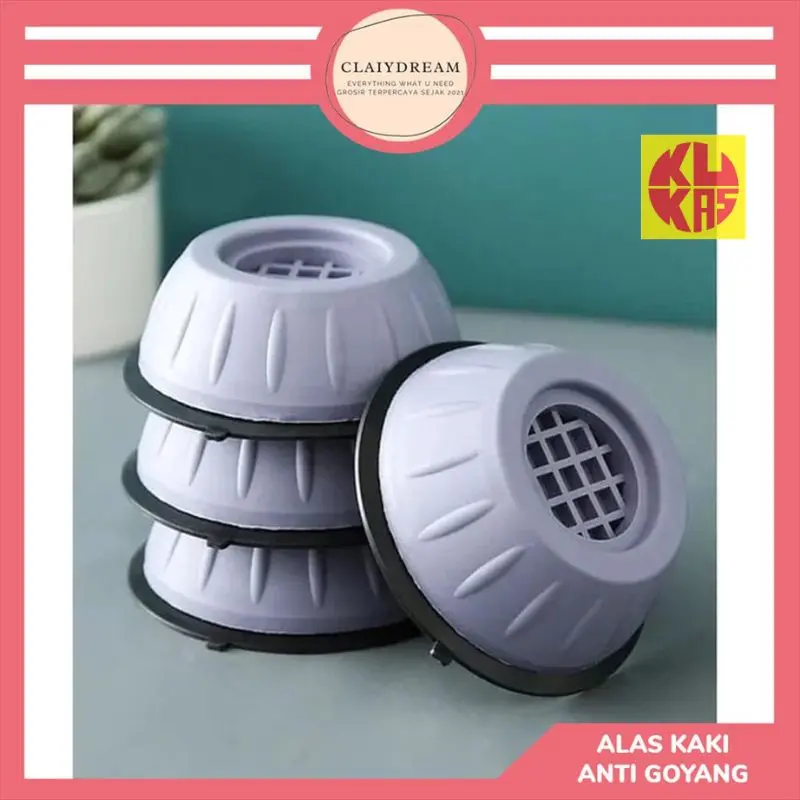 [isi 4 pcs] Alas Kaki Mesin Cuci Kulkas Universal Anti Slip dan Anti Getaran Tatakan Pelindung Meja Getar KUKAS.ID 6