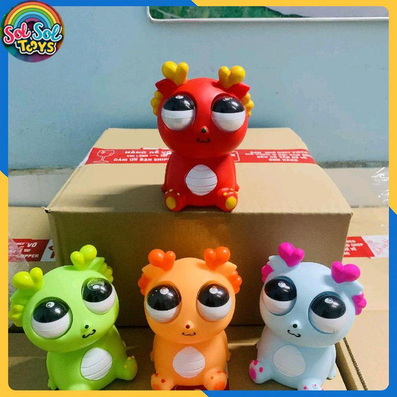 Rồng Mắt Lồi Đồ Chơi Vô Tri Đồ Chơi Bóp Lòi Mắt Xả Stress Xả Giận Mắt Quay Đàn Hồi Tốt