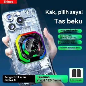 Rekomendasi Cooler HP Gaming Oaktree JS86 dengan Teknologi Ai. Radiator Pendingin Cepat Turunkan Suhu. Main Game Lancar Tanpa Panas. Baterai Aman. Cocok Semua Merek HP.