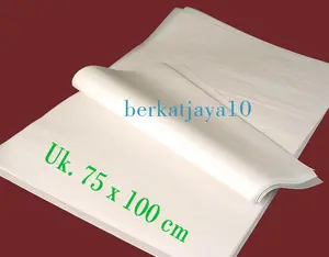 Kertas Roti (5 LEMBAR) Uk. 75x100 cm Putih Kertas Minyak Baking Paper Alas Loyang Kue