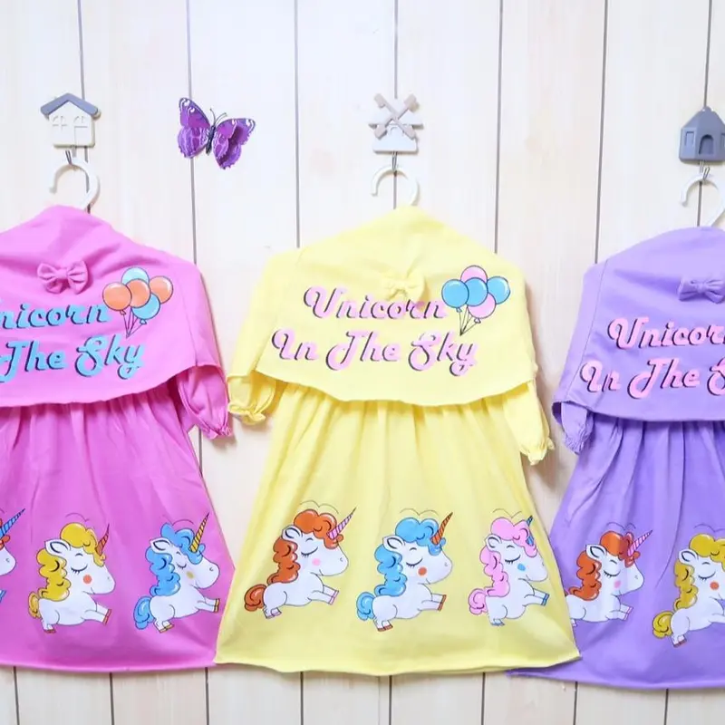 PusatKekinian / Gamis Set Kerudung 0-3 Tahun COD / Gamis Anak Perempuan / Gamis Set / Fashion Anak 7