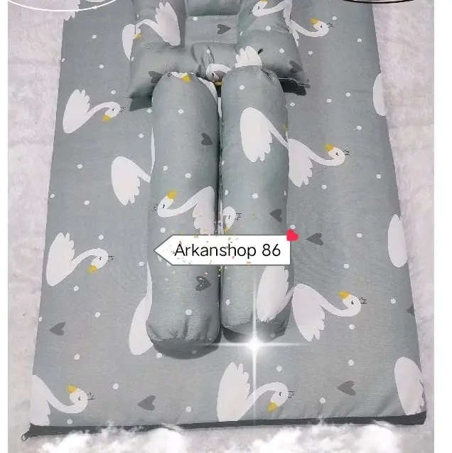 Kasur bayi  baru lahir motif karakter Matras Bayi multifungsi Tidur Newborn Bantal Perlengkapan
