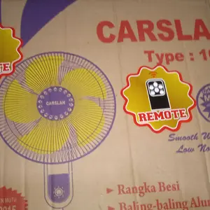 Kipas Dinding Besi Remot 16 Inch JUMBO Kipas Timer Dinding Kipas Besi 5 Baling Bergaransi