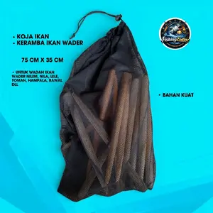 Koja Ikan - Kaeramba Ikan Wadah Ikan 75 - Hasil Mancing - Jaring Ikan 75 cm x 35 cm