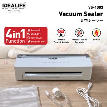 Gambar IDEALIFE - Automatic Vacuum Sealer – Penyegel Vacuum Otomatis - VS-1003 dari IDEALIFE ONLINE STORE Kota Administrasi Jakarta Utara Tokopedia