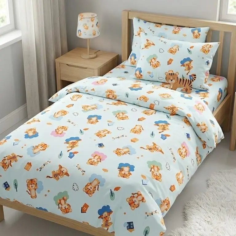 KONICO SPREI KATUN HALUS MOTIF ANAK ( NO BEDCOVER ) Single Double