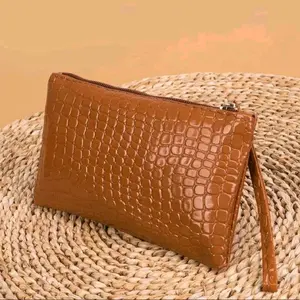 Dompet hp dan uang motif croco Korean style wanita terbaru kulit sintetis