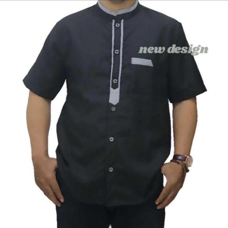 Kemeja koko Baju Pria dewasa lengan pendek 2