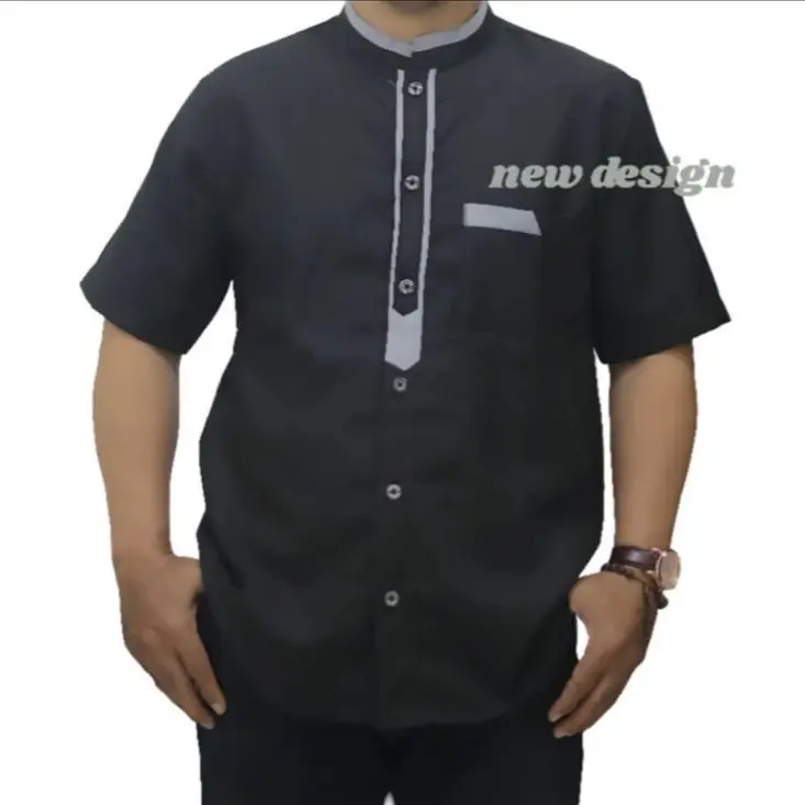 Kemeja koko Baju Pria dewasa lengan pendek 2