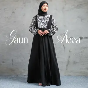 Gaun Aleea Sogan | Gaun Batik Sogan | Gaun Batik Payet | Gaun Batik Simple | Gaun Batik Elegant | Gaun Batik Cantik