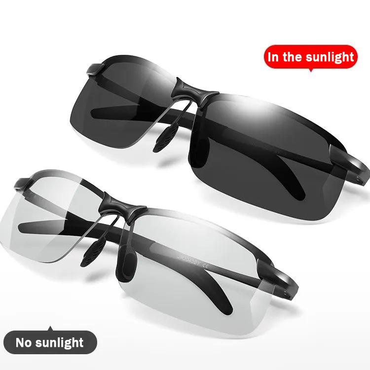  Kính Râm Đổi Màu Hợp Xu hướng Dành Cho Nam Giới Phân Cực Kính Lái Xe Bảo Vệ UV400 Kính Đi Xe Đạp Kính Mắt Thích Hợp Cho Nam Giới Tầm Nhìn Ban Đêm Câu Cá Kính Thể Thao 