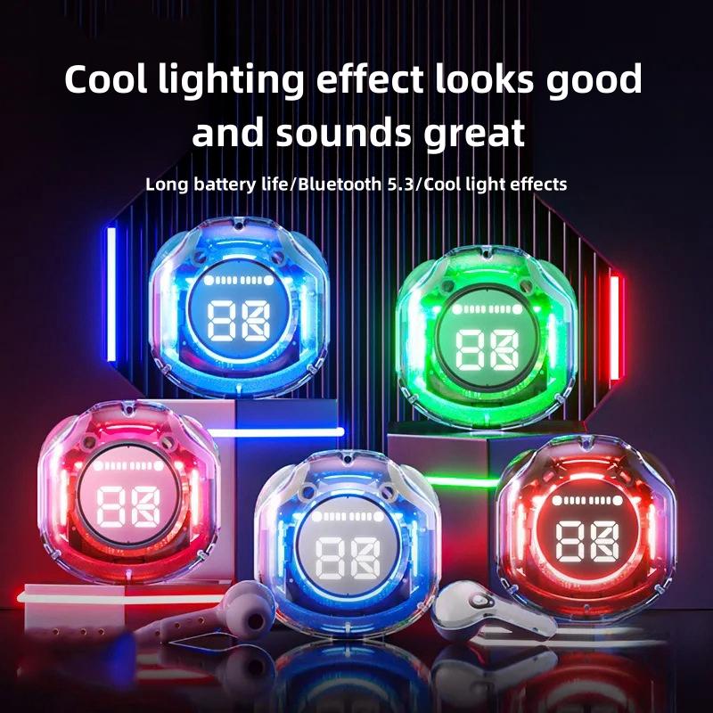 Tai nghe Bluetooth 5.3 không dây, GUIXIA Air39, trong tai, với chức năng khử tiếng ồn, Kích thước nhỏ và gọn, thoải mái khi đeo, thuận tiện để mang theo