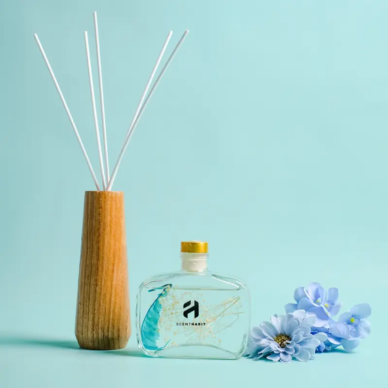 Scenthabit Reed Diffuser Blue Wind 3pcs Pewangi Pengharum Ruangan Batang Stick Rotan 100ml tahan 60 hari 0
