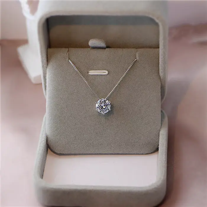 Kalung Titanium Wanita Liontin Perak 925 Terbaru Kalung Titanium Anti Karat Tidak Luntur