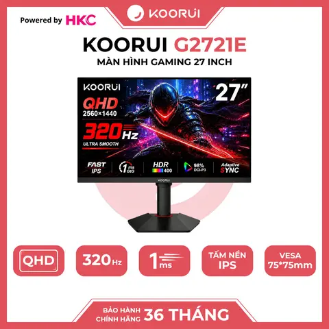 Màn hình Gaming KOORUI G2721E 27 inch 2K QHD IPS 320Hz 1ms HDR400
