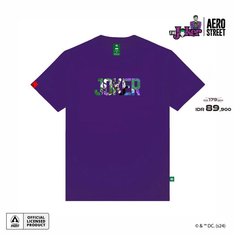 Aerostreet T Shirt Joker Clown Ungu Kaos AABAA 1