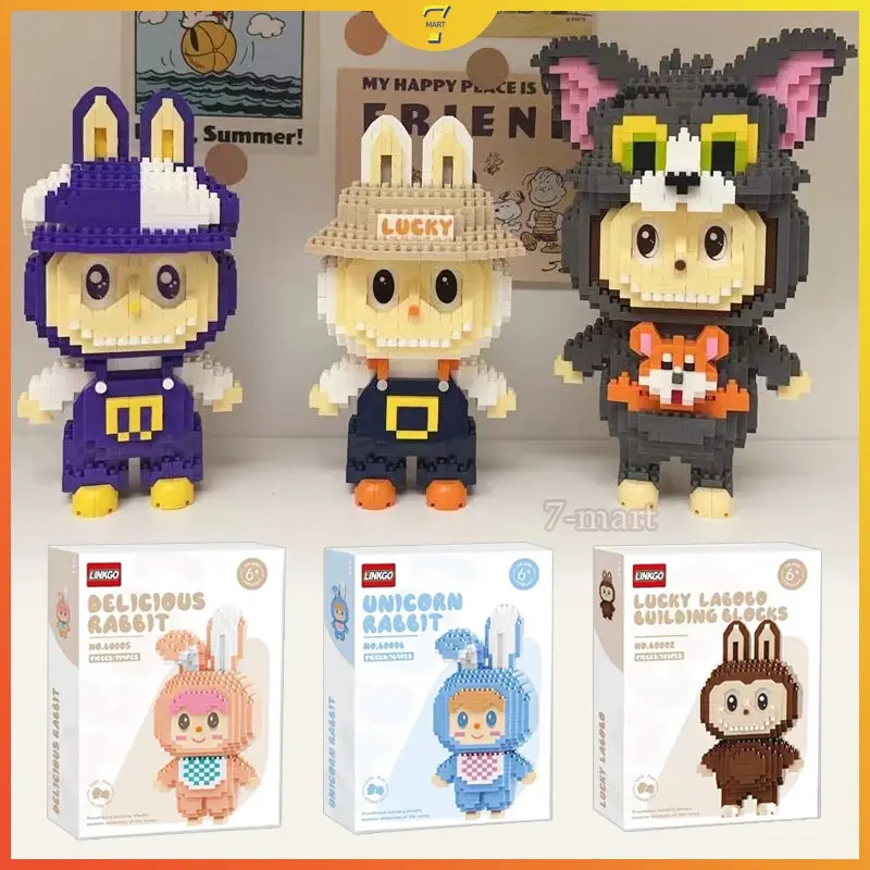 ST- Nano Block Su Bricks Mainan Labubu Model Kartun Building Blok Mainan Balok Toys Anak Edukasi