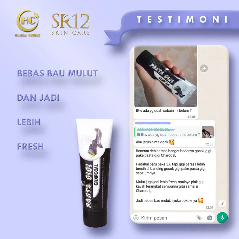 PASTA GIGI HERBAL SR12 (CHARCOAL / SIWAK & SIRIH) 3