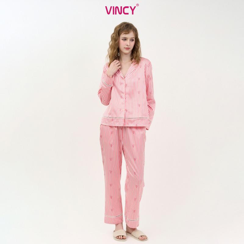  Bộ Quần Áo Satin Dài Nữ Vincyhomewear BSD031S21 