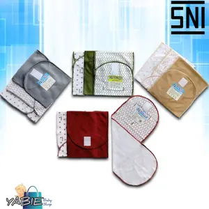 3pcs Gurita Bayi instan dengan Perekat Motif   Arsell Baby SNI Grey