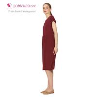 Gambar Dress Busui Friendly Bukaan Kanan Kiri Baju Menyusui Busui dan Bumil - Army dari Baju Hamil Menyusui Happymomma Kota Tangerang Selatan 5 Tokopedia