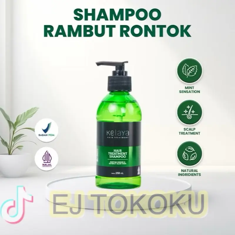 Kelaya shampoo rambut rontok 250ml - shampoo rambut anti rontok - shampoo aloe vera - shampoo penumbuh rambut Perawatan Haircare Extract Perempuan Laki-Laki Sampo