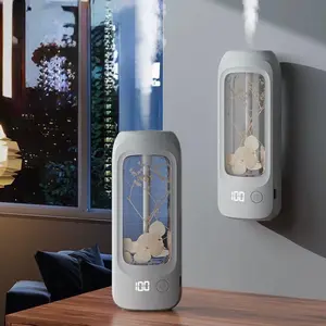 Pengharum Ruangan dan Essential Oil Defuser Model Bunga Portable - New Model Mini Defuser and Essential Oil Portable Mesin Air Humidifier Diffuser