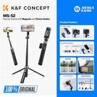 Gambar KNF Concept MS-52 MS52 Pop Up Tripod with Magsafe and Phone Holder, Max 180cm 1/4 Screw Bluetooth Remote K&F Concept dari Astra Foto Kota Administrasi Jakarta Pusat 1 Tokopedia