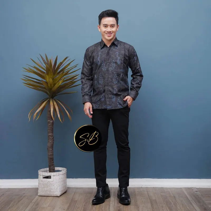 batik couple sarimbit Wanita Pasangan Baju Dress Keluarga Seragam Dewasa 2