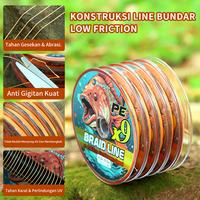 Gambar Bingolife Orange Tali Pancing PE X9 Super Braid 5x100m Connecting 7kg ~ 40.3kg Kuat Abrasi - 0.8#  0.14mm  7.0kg dari iBingolife Kab. Tangerang 3 Tokopedia