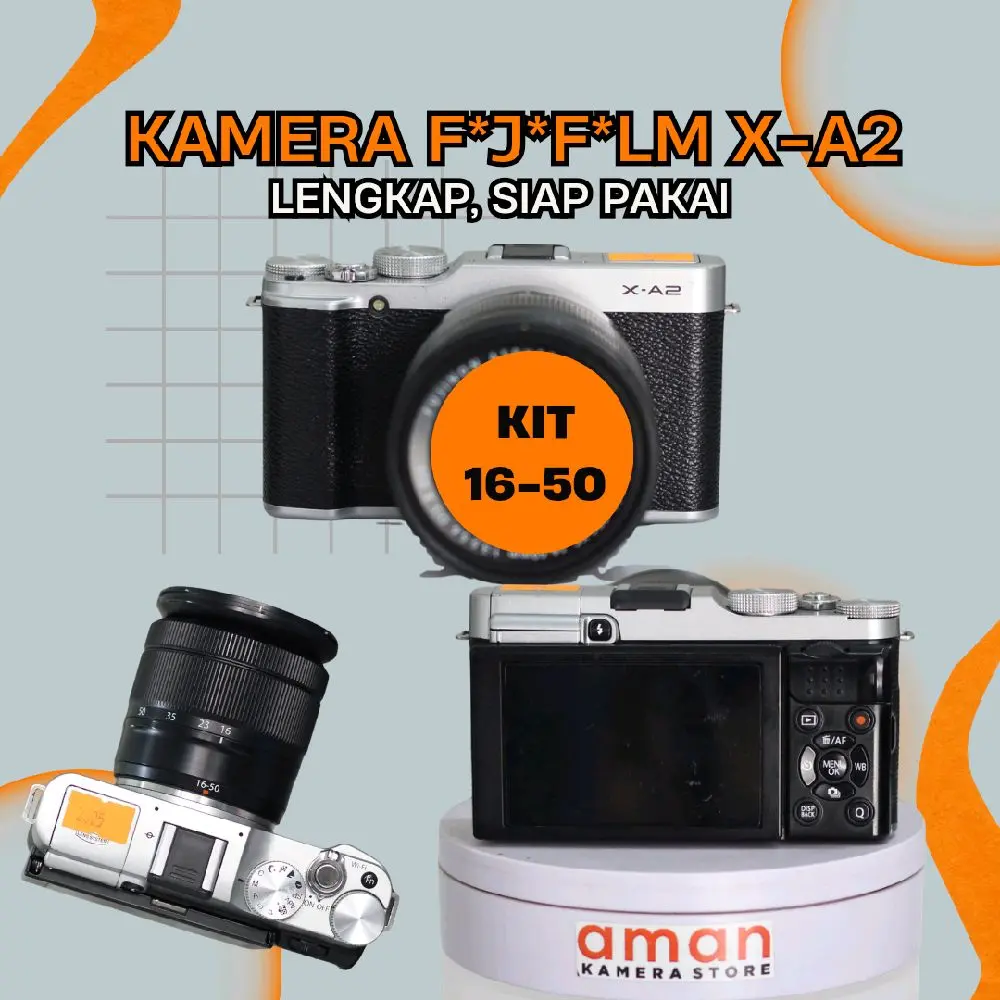 Kamera X-A2 Layar Flip FullsetBox Siap Pakai