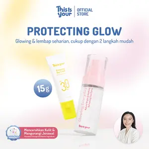 [HEMAT PACK] This is Your - Protecting Glow Paket 2pcs Skin Care Face Spray & Protecting Day Cream| Membantu Mencerahkan & Melembabkan Wajah Mengandung Niacinimide 2% Day Cream Mengandung Pomegrante Extract dan SPF 30 PA ++ Melindungi Wajah dari Sinar UV