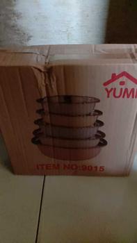 Product Review of Paket Baskom Stainless 5 Warna / Baskom Panci Sayur multifungsi Stainless Anti Karat Steel Wadah from U**a 0