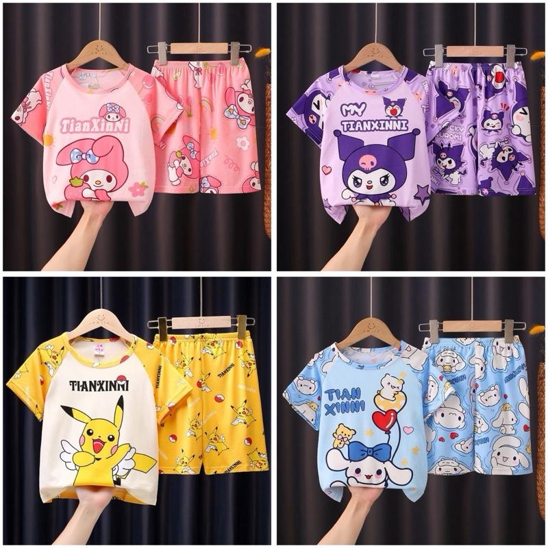  combo 4 bộ coromi pikachu siêu xinh cho bé gái.Đủ size 8-52kg 