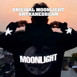 Hoodie MOONLIGHT ORIGINAL V2 Reflektif Nyala | Boxy Fit | Hoodie Nyala | | tebal lembut