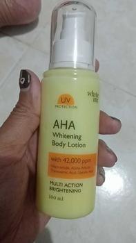 Product Review of [100ml] WHITE INC AHA Body Lotion to Whitening & Moisturising | Hand Body Lotion Pencerah Mencerahkan Melembabkan Sebagai Body Booster |  Arbutin, Glycolic, Niacinamide from E**𝖆 2