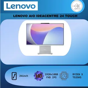 LENOVO AIO IDEACENTRE 24 TOUCH RYZEN 5 7535HS 8GB 512GB W11+OHS 23.8FHD IPS
