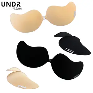 UNDR Invisible Bra Reusable BH Tempel Wanita Beha Push Up Perempuan Sticker Angel Stiker Cup Pad Rekat Front Buckle Open Kancing Depan 3001