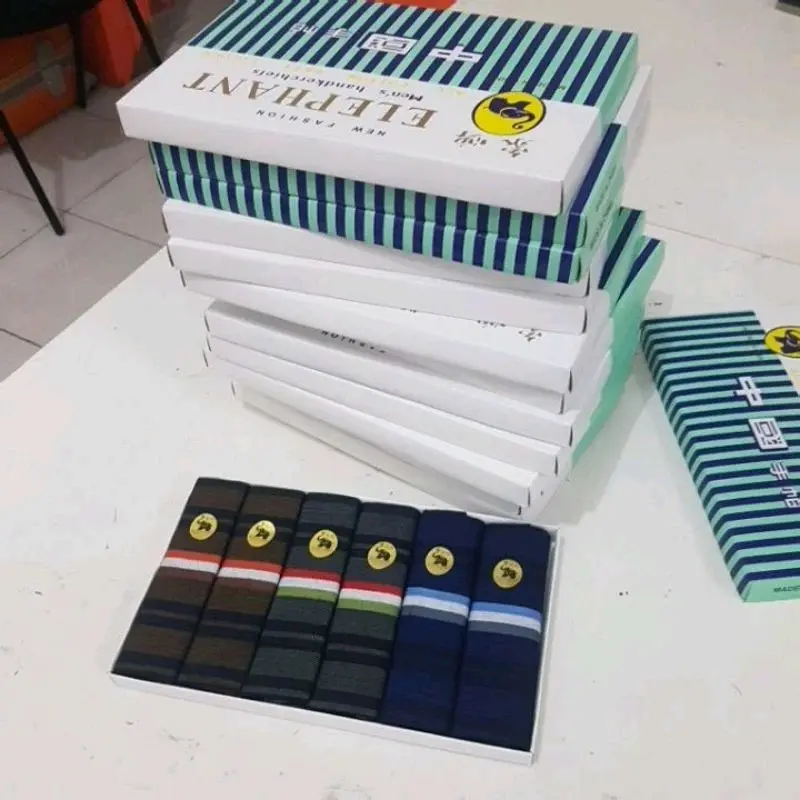 12PCS SAPUTANGAN GAJAH BAHAN COTTON //COCOK UNTUK COWOK,CEWEK 2