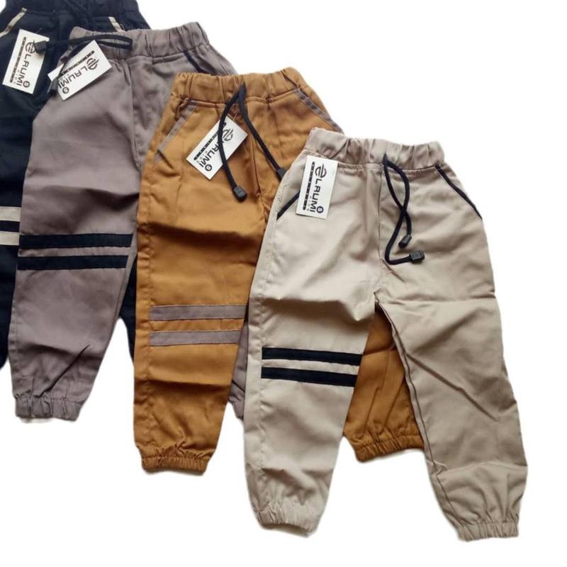 Product Introduction of celana chinos jogger anak 1-10 tahun paket 4pcs Anak-Anak Kancing 2
