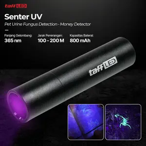 Senter UV Pet Urine Fungus Detection Money Detector 365nm - S11-Z - Black