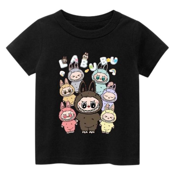 Kaos Anak Perempuan Lengan Pendek Gambar LABUBUU Katun Combed 30s Premium Quality Usia 1-11 Tahun Anak-Anak kaos  labuh Cotton 2
