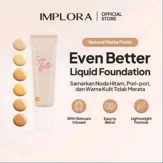 implora even better liquid foundation seamless liquid foundation