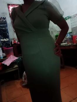 Product Review of Joanne Fashion - Dress Panjang Wanita Mewah Casual Formal Kekinian Korean Style Bahan Scuba Lembut Premium Terbaru (2712) from A**A O**P 1