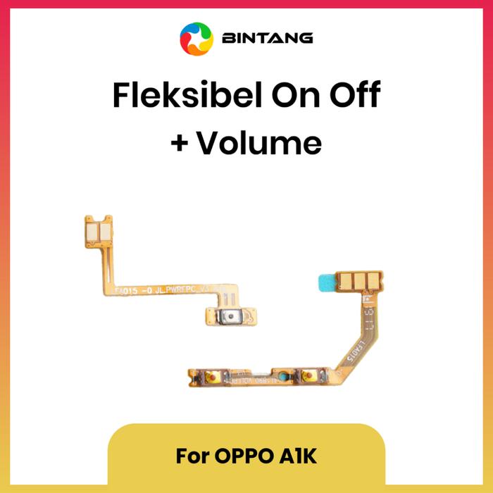 Gambar BINTANG Flexible / Fleksibel POWER ON OFF Volume For OPPO A1K dari Bintang Official Store Kota Tangerang Tokopedia